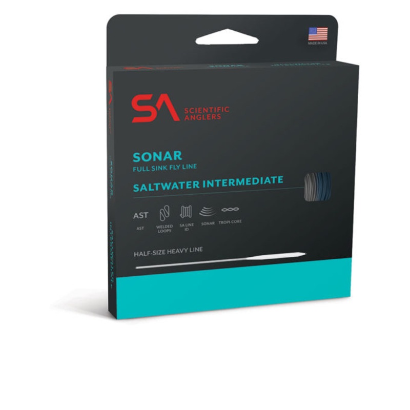 SCIENTIFIC ANGLERS SONAR SALTWATER INTERMEDIATE - OCEAN BLUE / CLEAR