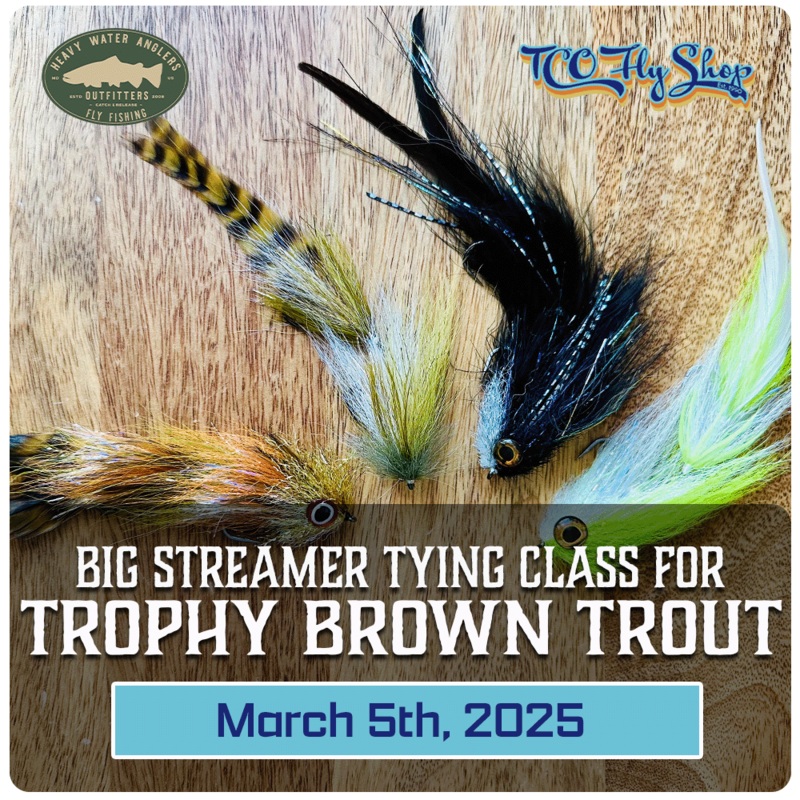 TCO Fly Tying Class: Tie big streamers for trophy browns with seasoned guide Tom Martin