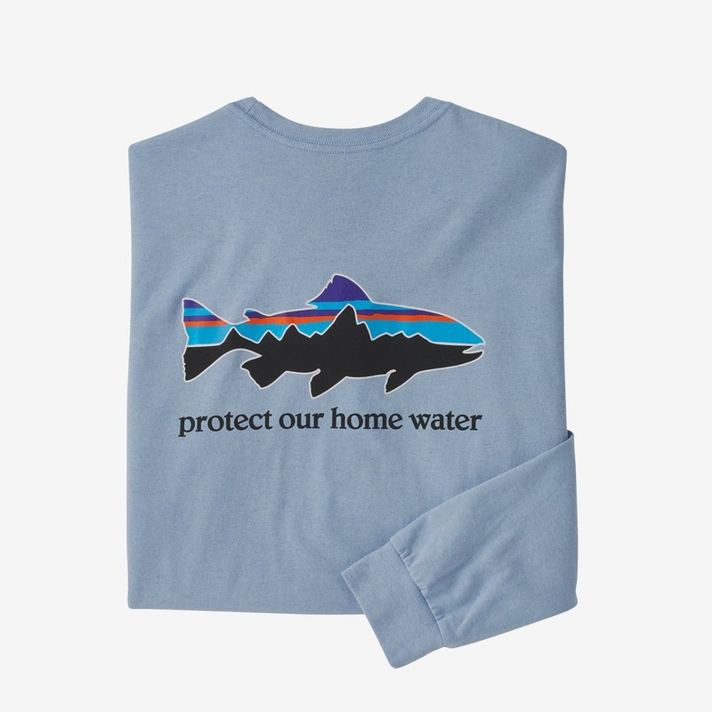 Patagonia Mens Home Water Trout Longsleeve Responsibili Tee Sale