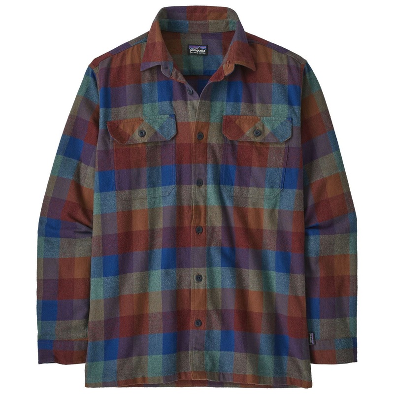 Patagonia Mens Longsleeve Organic Cotton MW Fjord Flannel Shirt Sale