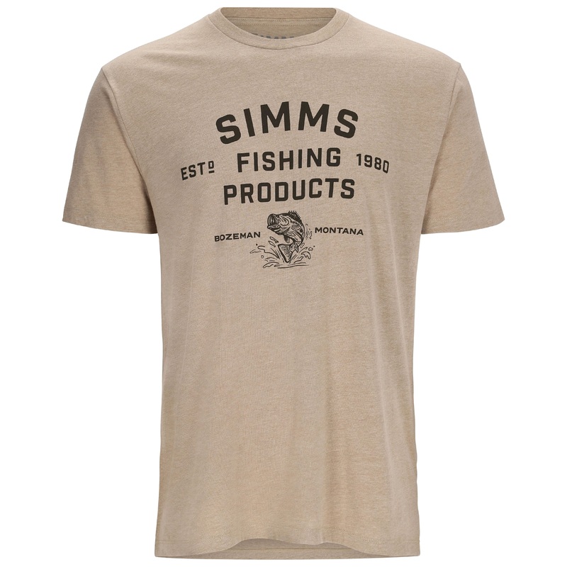 Simms Stacked Logo Bass T-Shirt Sale