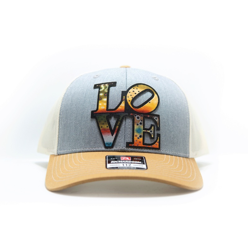 TCO LOVE Trout Custom Painted Hat
