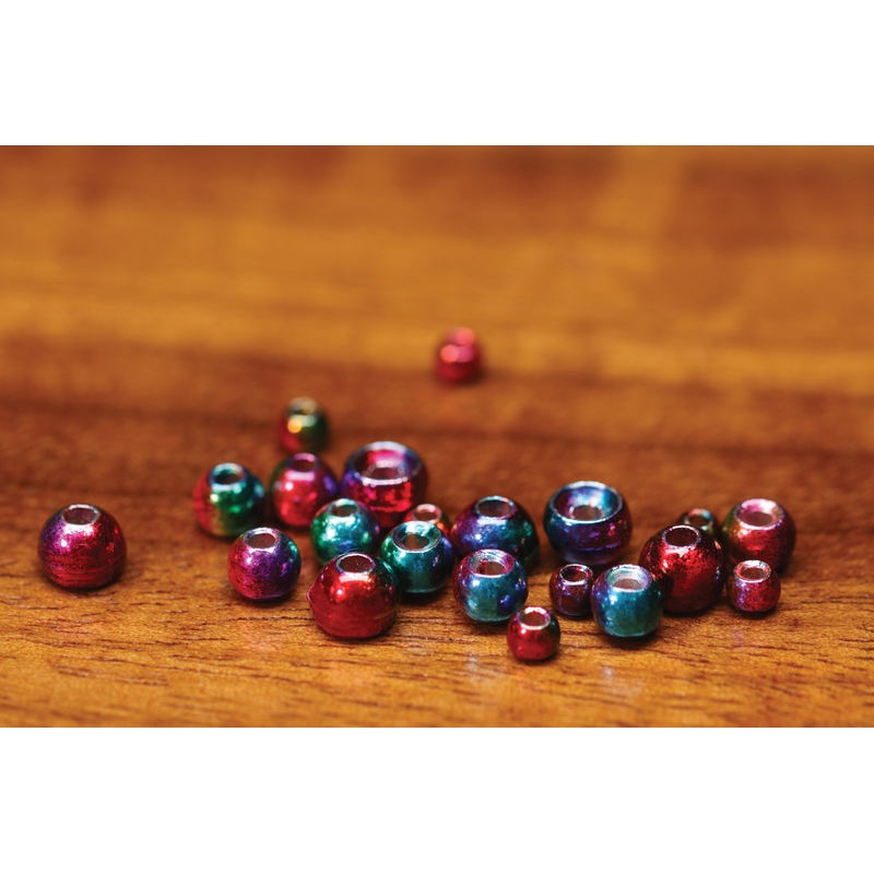 Rainbow Hued Plummeting Tungsten Beads