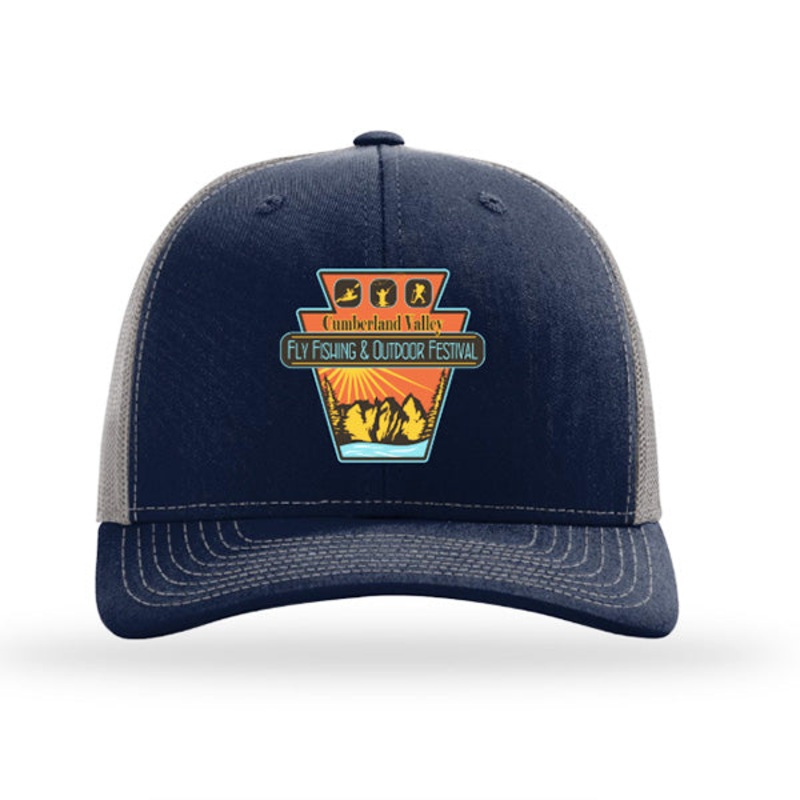 Fly Fishing Festival Trucker Hat Navy