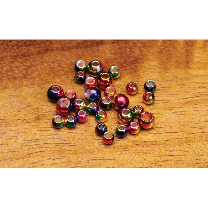 Multihued Rainbow Brass Beads
