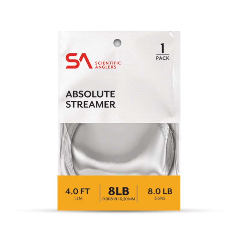 SCIENTIFIC ANGLERS ABSOLUTE STREAMER - 4ft - SINGLE PACK -