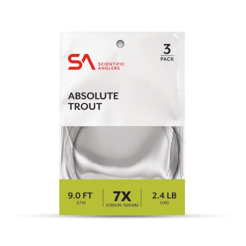 SCIENTIFIC ANGLERS ABSOLUTE TROUT - 9ft - 3 PACK