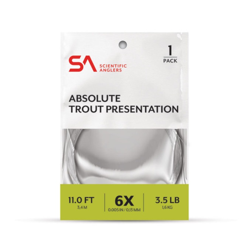 SCIENTIFIC ANGLERS ABSOLUTE TROUT PRESENTATION - 11ft - SINGLE PACK