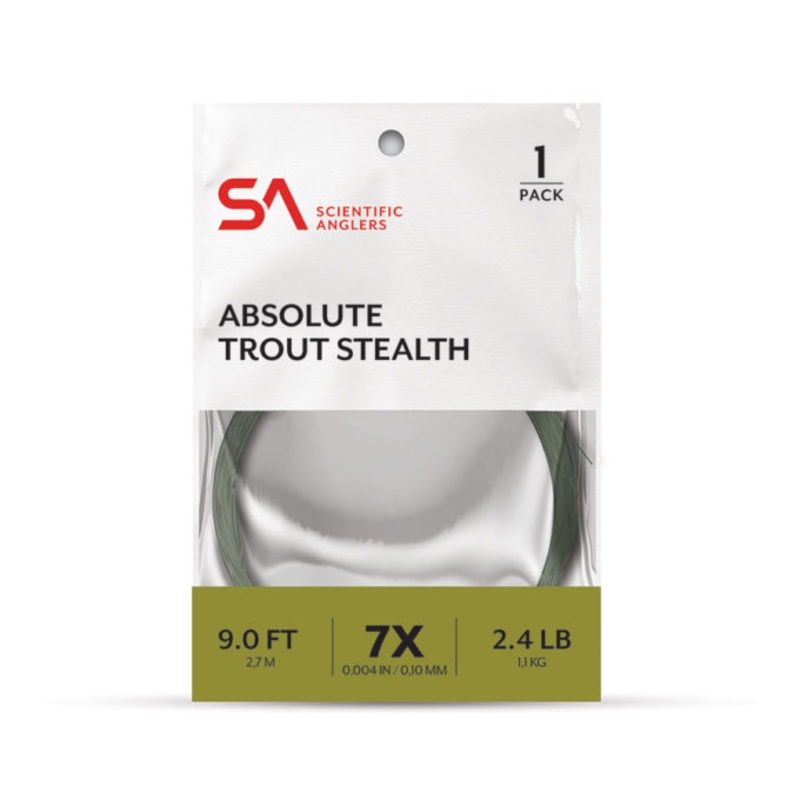 SCIENTIFIC ANGLERS ABSOLUTE TROUT STEALTH - 9ft - SINGLE PACK