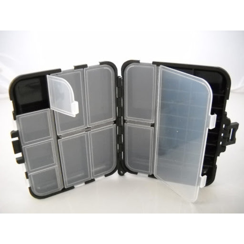 TCO Fly Box - Black compartment box w/ lanyard