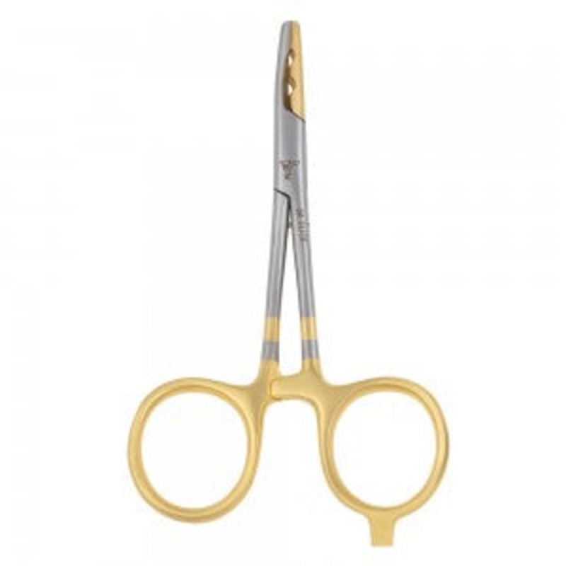 Dr. Slick Tim Tolletts Shot Wizard: Split Shot Clamp 5in. Gold Loops Gold Jaw Straight