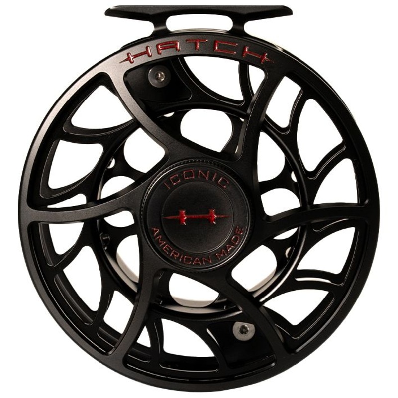 Hatch Custom Black Widow Iconic Large Arbor Fly Reel 11 Plus