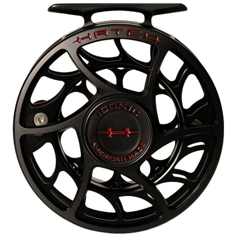 Hatch Custom Black Widow Iconic Large Arbor Fly Reel 5 Plus