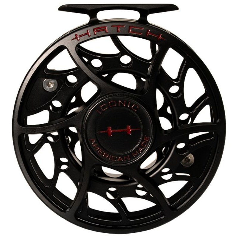 Hatch Custom Black Widow Iconic Mid Arbor Fly Reel 9 Plus