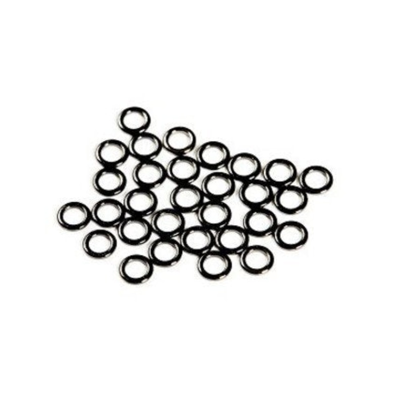 ANGLERS IMAGE TIPPET RINGS MEDIUM BLACK NICKEL - 10 PACK