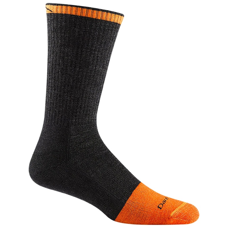 Darn Tough Mens STEELY BOOT MIDWEIGHT WITH CUSHION W/ FULL CUSHION TOE BOX
