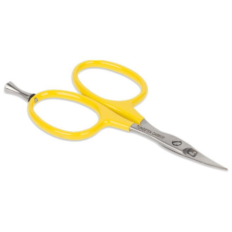 Loon Tungsten Carbide Curved Micro Tip Scissors with Precision Peg