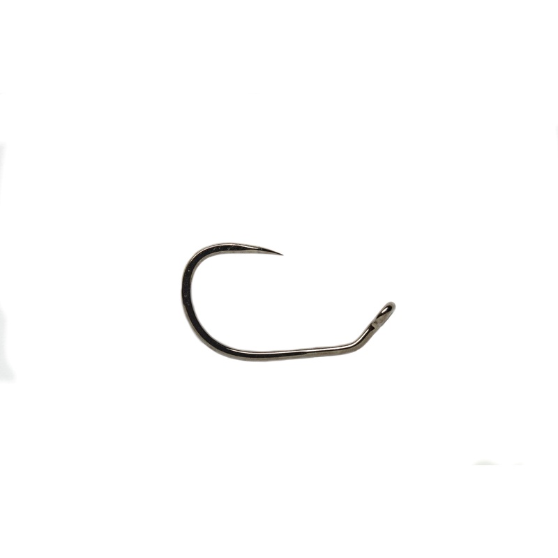 Fulling Mill Jig Force Short Black Nickel Barbless Hook