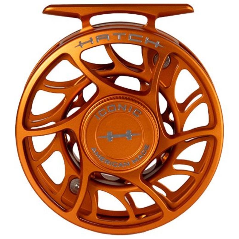 Hatch Custom Campfire Orange Iconic Limited Edition 4 Plus Large Arbor Fly Reel