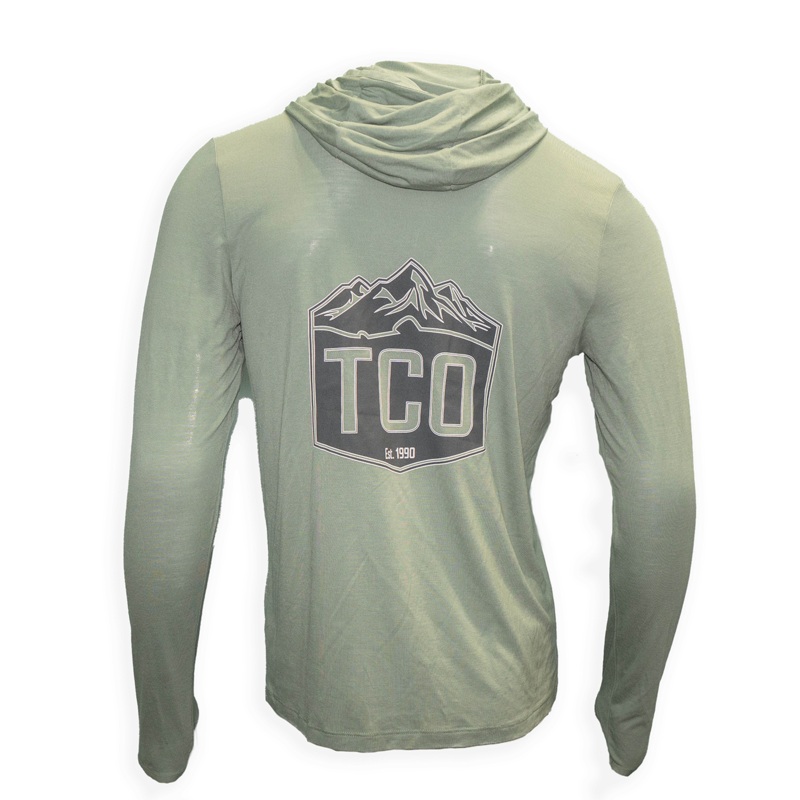 TCO Crest Logo Free Fly Men's Bamboo Lightweight Hoodie