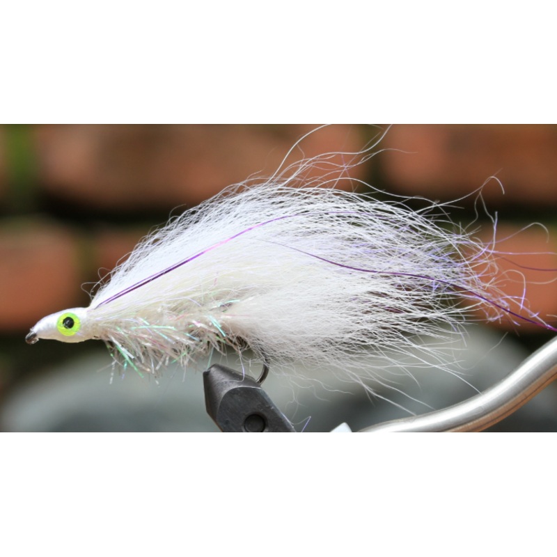 White Arctic Fox Tail Piece