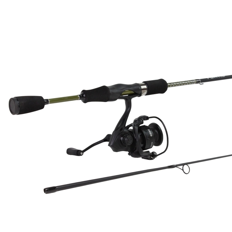 Wild Water | Fortis - 5' Ultra Light Action 2 Piece Spinning Rod and 2000 Spinning Reel Package (FSP502UL)