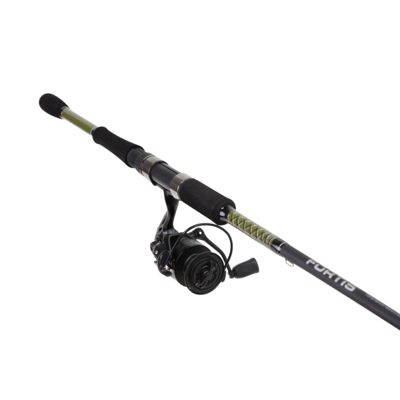 Wild Water | Fortis - 7' Medium Action 2 Piece Spinning Rod and 4000 Spinning Reel Package (FSP702M)
