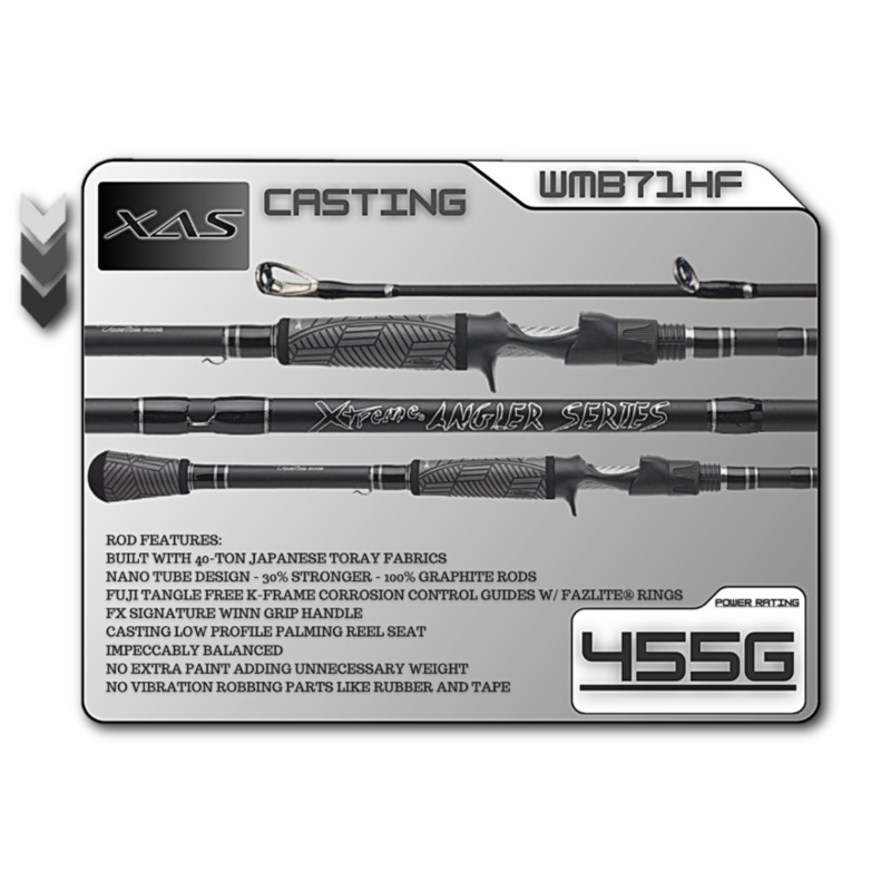 FX Custom Rods XAS 7'1" Heavy Fast Casting Rod