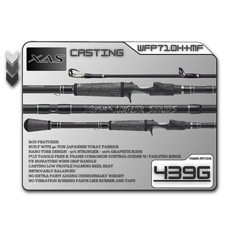 FX Custom Rods XAS 7'10" Hvy-Plus Mod-Fast **Flipping** Casting Rod