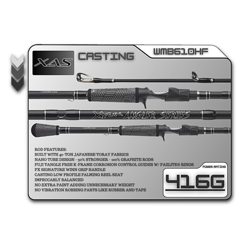 FX Custom Rods XAS 6'10" Heavy Fast Casting Rod