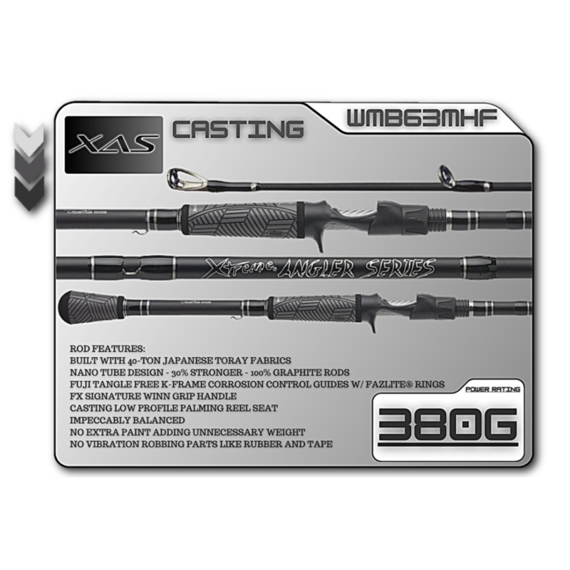 FX Custom Rods XAS 6'3" Medium Heavy Fast Casting Rod