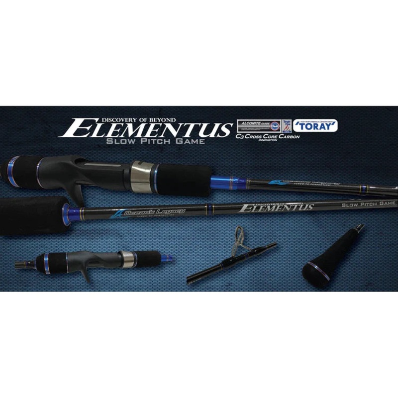 Ocean's Legacy Elementus Slow Pitch Long Style Series Rod