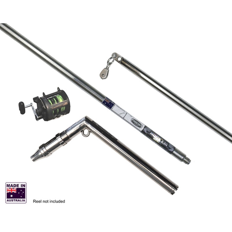 Hookem Dredge Extension Bar with Reel Seat - 2 piece