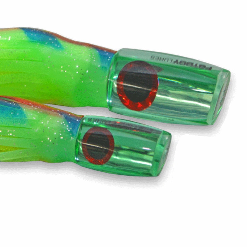 Fatboy Lures 6" Devil with Custom Single Hook Rig Skirted Trolling Lure