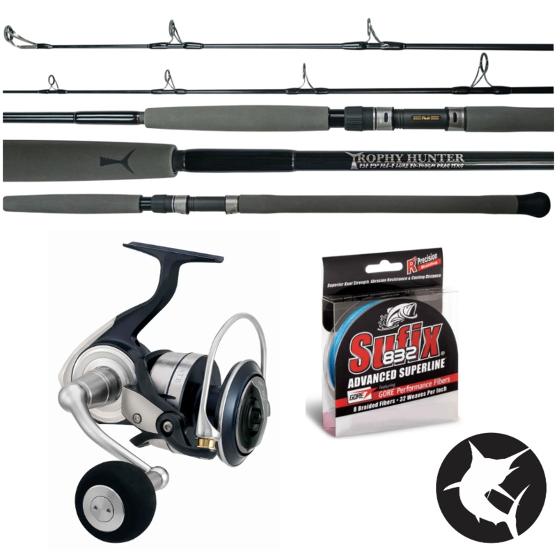 GT/Big Kingfish Stickbait Combo - Topwater 808 / Certate SW 18000
