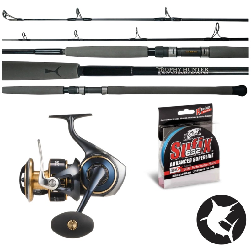 Kingfish/Mackerel/Reef Flats Combo - Topwater 805 / 25 Saltiga 10000-H