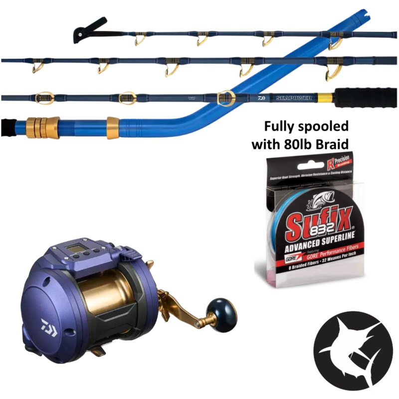 Daiwa Seapower 66XXHST / 23 Seapower 1200A Electric Reel Combo