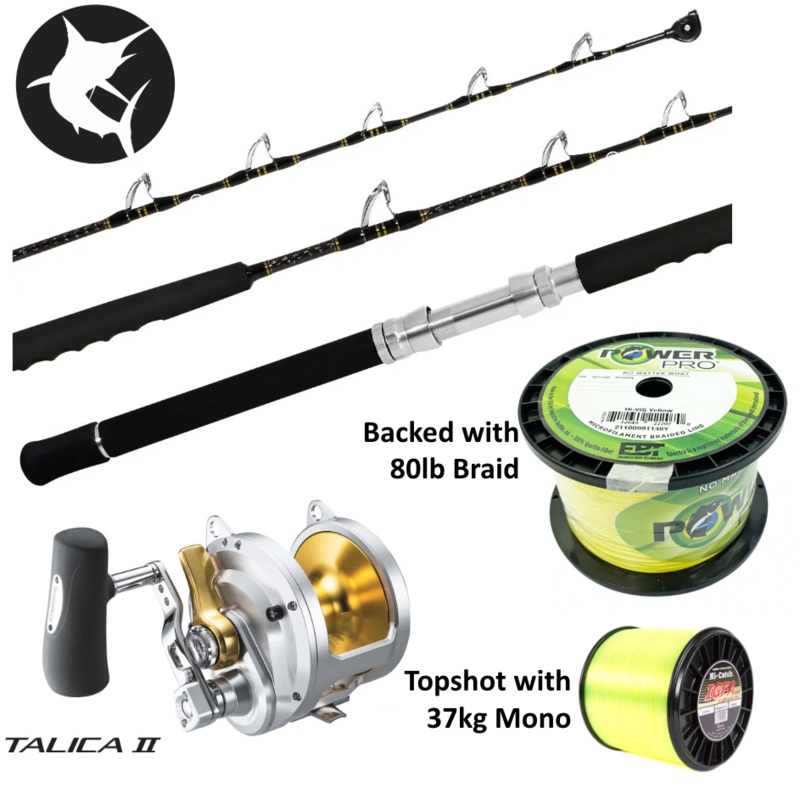 Shimano Speedmaster 37kg / Talica 50 2-Speed Overhead Game Combo
