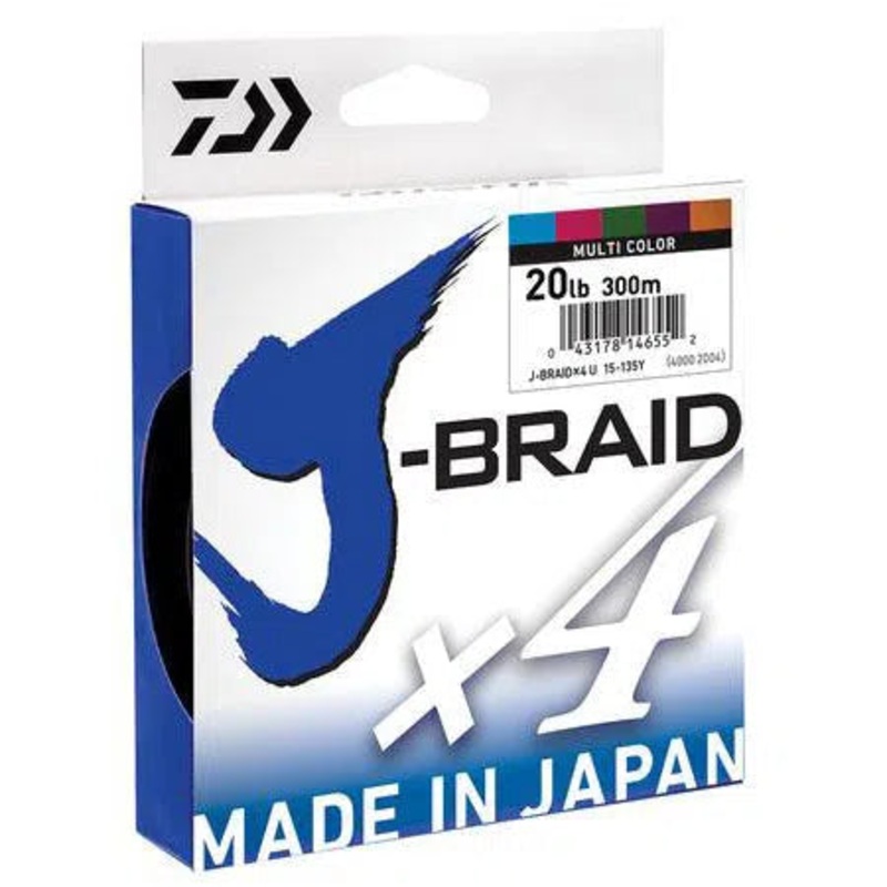 Daiwa J-Braid x4 Multi-Colour Line