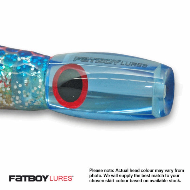 Fatboy Lures 8" Viper with Custom Single Hook Rig Skirted Trolling Lure