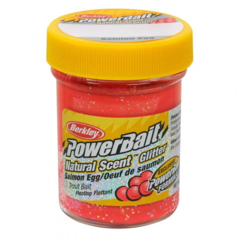 PowerBait Natural Glitter Trout Bait | Salmon Egg | Model #BGTSSER2