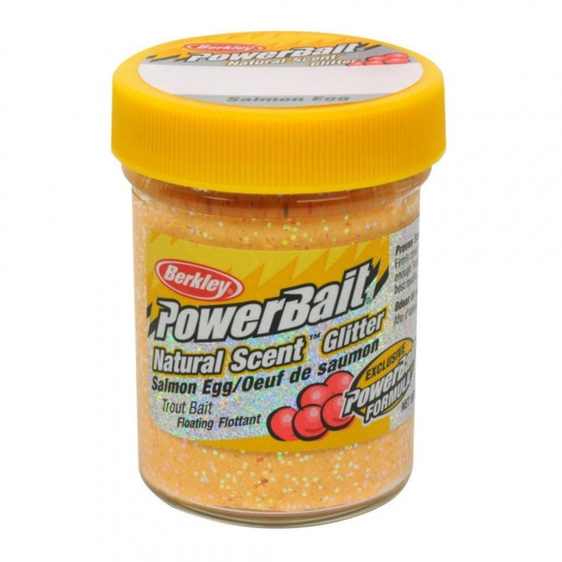 PowerBait Natural Glitter Trout Bait | Salmon Egg | Model #BGTSSMP2