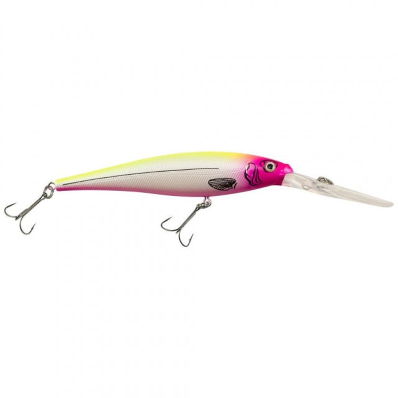 Flicker Minnow | 1/3 oz | 3 1/2in | 9cm | 6 | 18'-23' | 5.5m-7.0m | Model #FFMN9D-PL