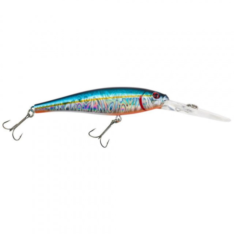 Flicker Minnow | 1/4 oz | 3in | 7.5cm | 8 | 14'-17' | 4.3m-5.2m | Model #FFMN7D-SLBA