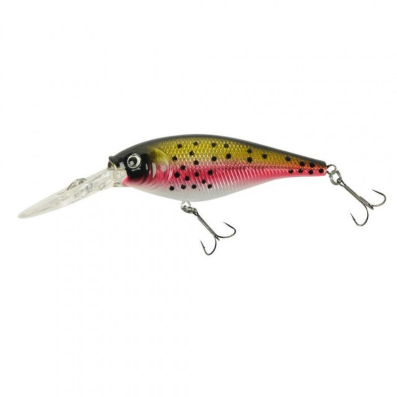 Flicker Shad | 1/8 oz | 1 1/2in | 4cm | 8 | 6'-8' | 1.8m-2.4m | Model #FFSH4M-RBT