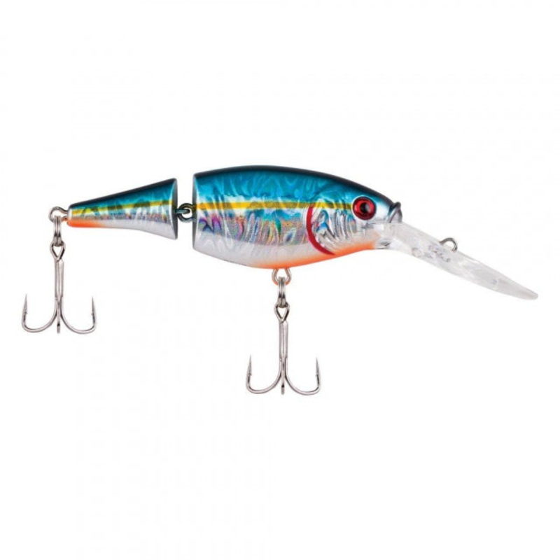 Flicker Shad Jointed | 1/3 oz | 2 3/4in | 7cm | 6 | 7'-9' | 2.1m-2.7m | Model #FFSH7J-SLBA