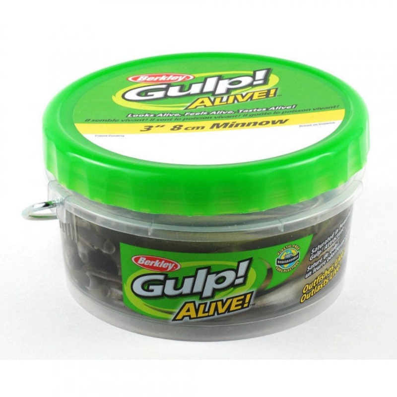 Gulp! Alive! Minnow | 3in | 8cm | Model #GAPMI3-BS