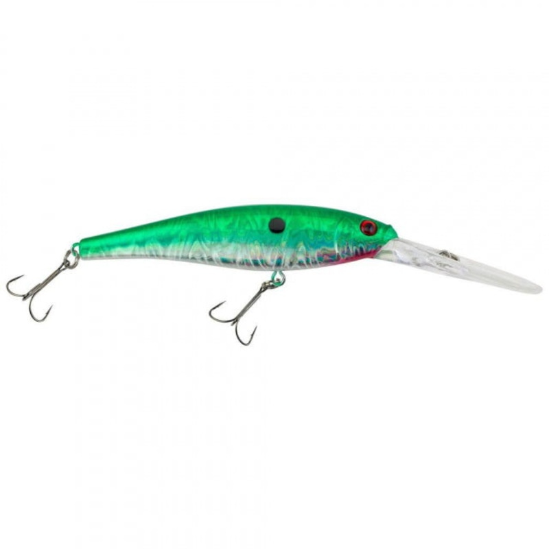 Flicker Minnow | 1/3 oz | 3 1/2in | 9cm | 6 | 18'-23' | 5.5m-7.0m | Model #FFMN9D-SLGP