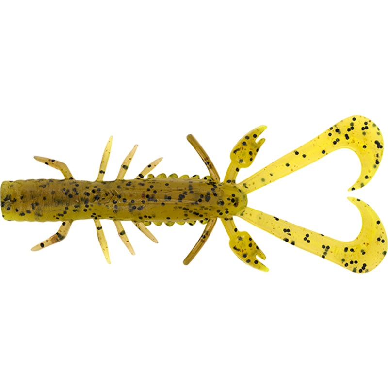 Daiwa Bait Junkie 3.0" Risky Critter #18 GP Chartreuse UV  6 pcs