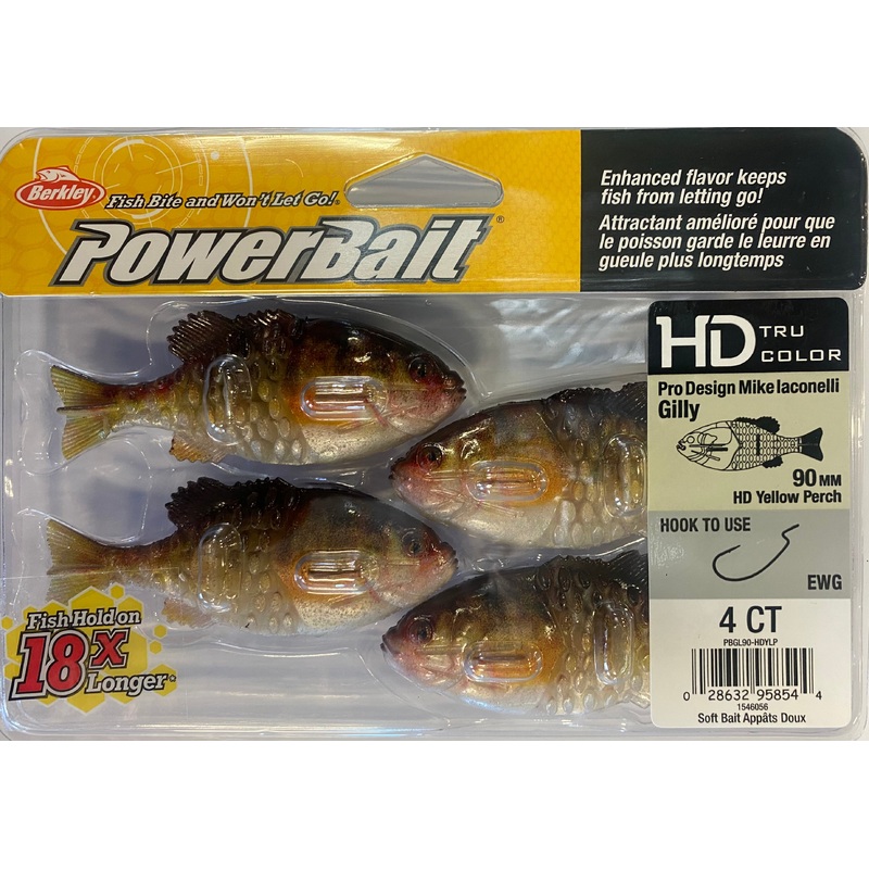 Berkley PowerBait Gilly 90mm HD Yellow Perch 1546056